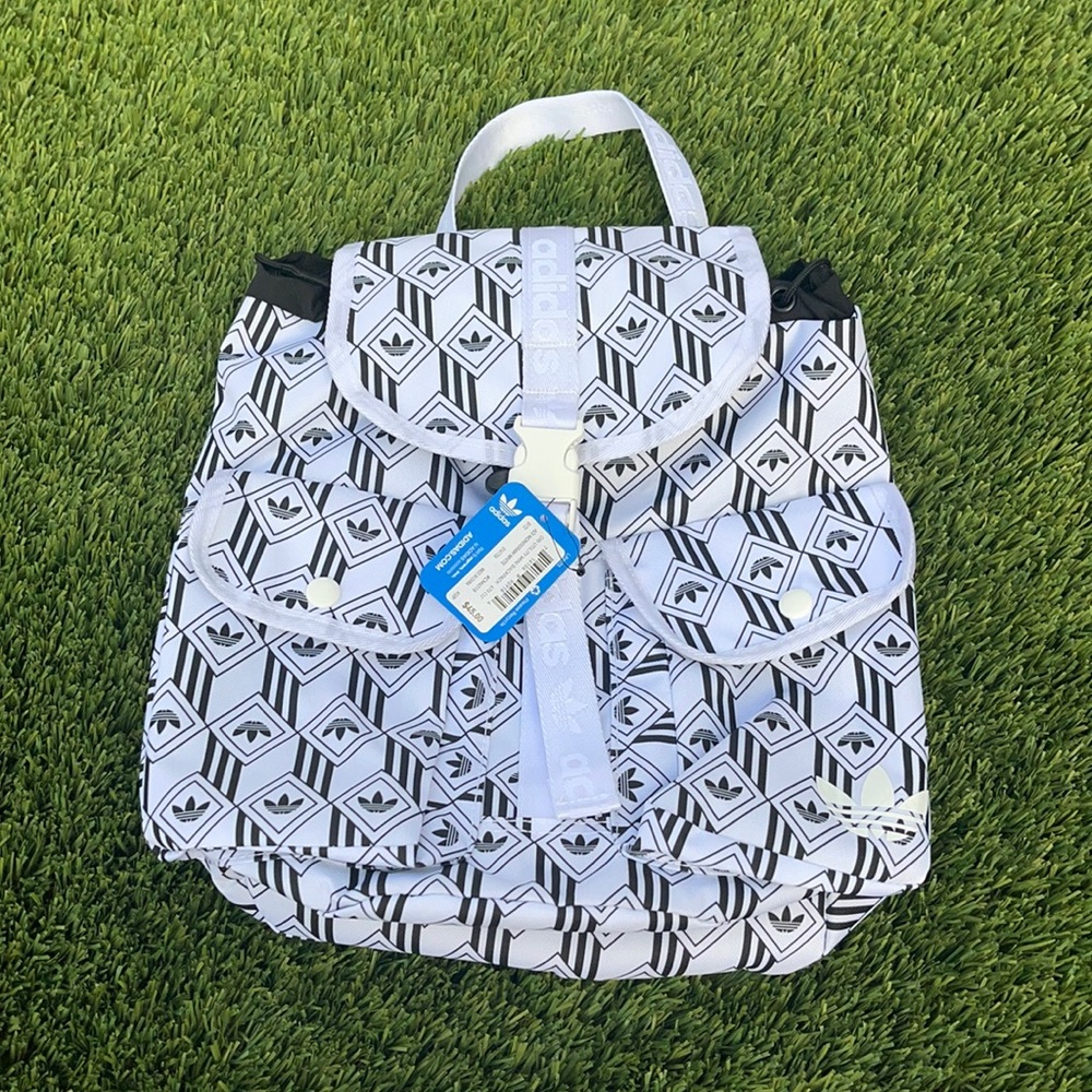 ❤️NWT!!!❤️Adidas White Monogram Mini Backpack. - Picture 3 of 10